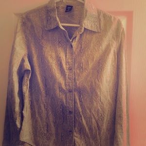 💥GAP Long sleeve, button up top